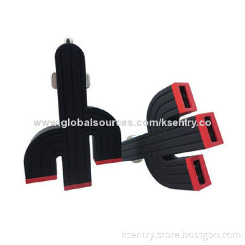 Manufacture High Quality 4.2A Three USB Ports Car Charger with Best Factory Price